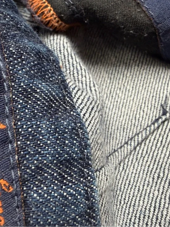 Citizens Of Humanity Blue Denim Jeans with Orange Stitching - Picture 8 of 10